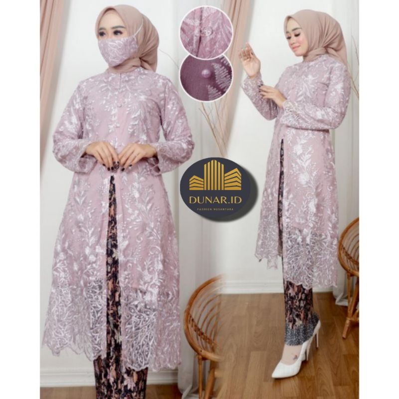 Kebaya long tunik jumbo ld 130 cm / kebaya ibu besan jumbo / kebaya modern / kebaya wisuda / set keb