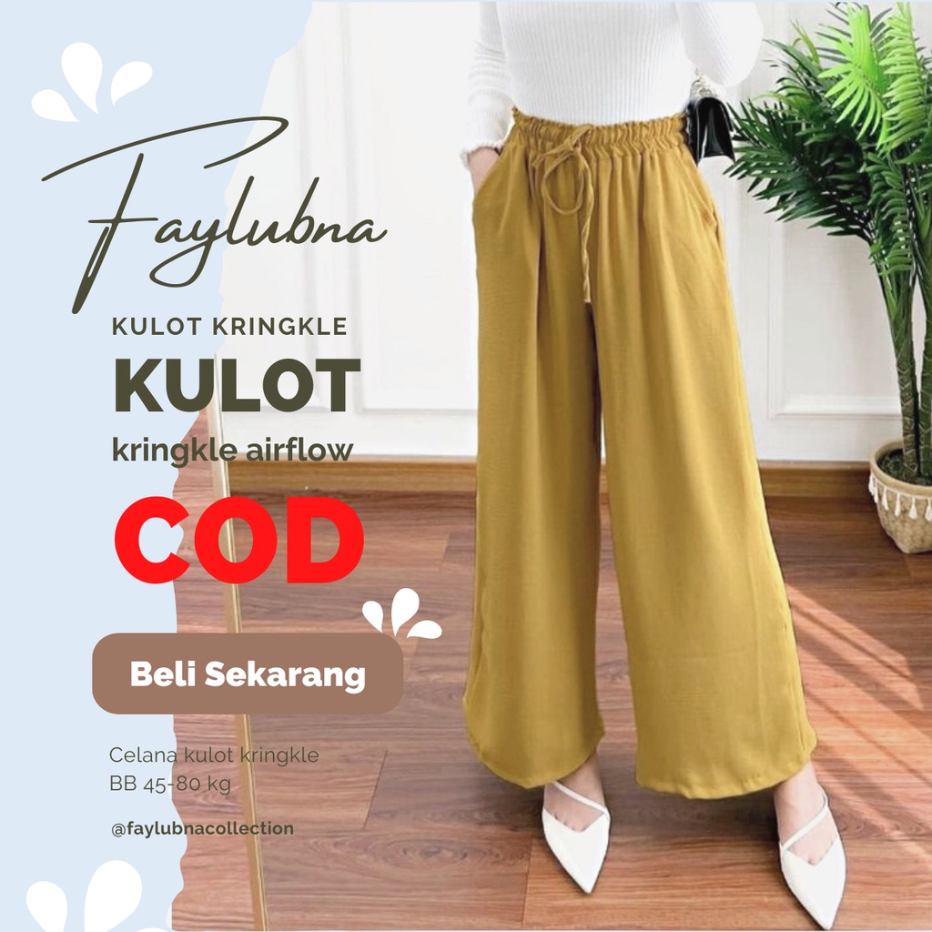 Kulot Kringkle Premium // Kulot Kringkle // Celana Kulot Highwaist  // Kulot Kringkle Highwaist