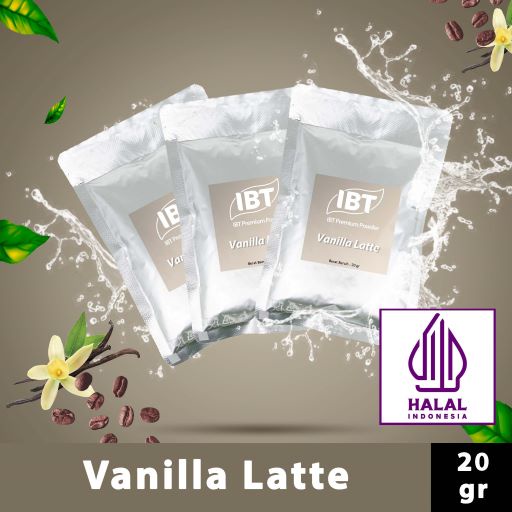 

Bahan Minuman Bubuk Rasa Vanilla Latte IBT Premium Powder Sachet