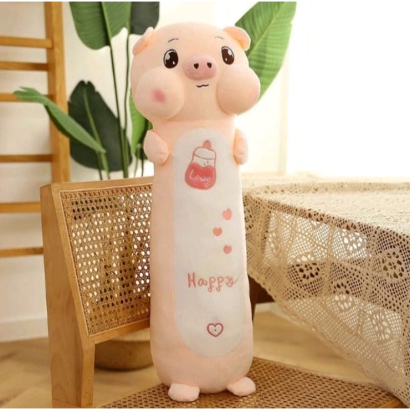 Guling Boneka Babi Ukuran -/+60cm Mimi The Little Pig Boneka Guling Babi Berlabel SNI