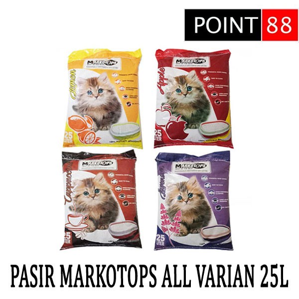 Pasir Kucing Markotops 25L All Varian (Grab/Gosend)