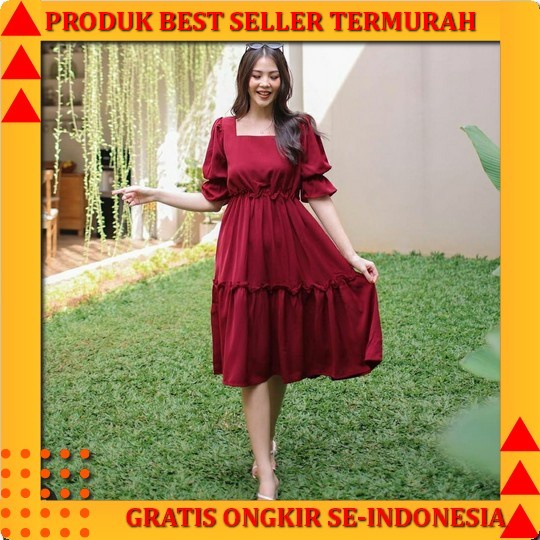 Atasan Wanita (Dress Korea) Baju Dress Wanita Dress Import Wanita Casual Dress Dress Natal Wanita Te