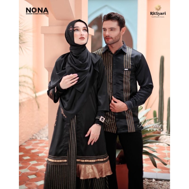 [RITZ SYAR'I] GAMIS SET TERBARU / DRESS SET COUPLE " PHOENIX " by RITZ SYAR'I
