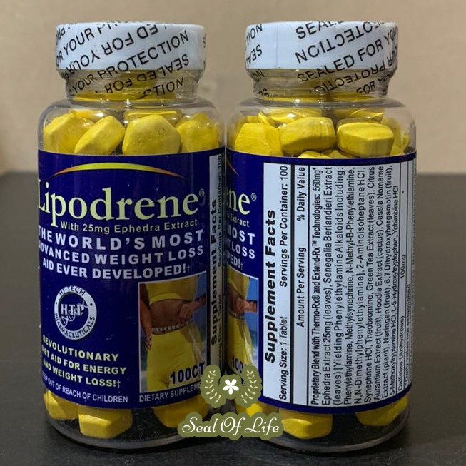 Jual Lipodrene Yellow Hitech Pharma Fat Burner 100 CT 100 ORI USA Shopee Indonesia