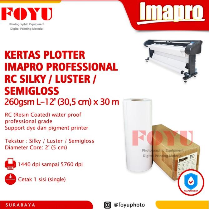 

SALE Kertas Plotter Imapro Professional RC Silky Luster 260gsm L-12'x30m