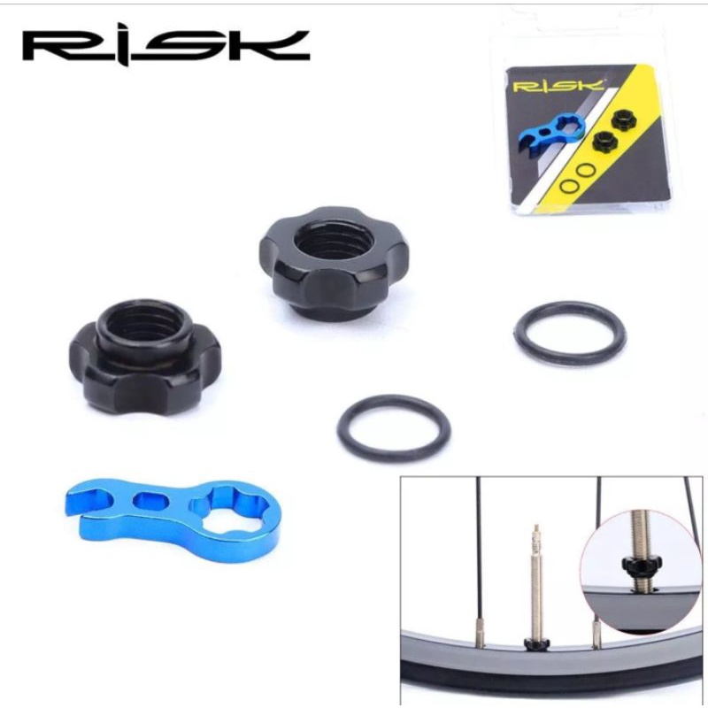 Risk Adaptor Lubang Rim Pentil Besar Ke Kecil Conversion Schrader Valve To French Valve Presta