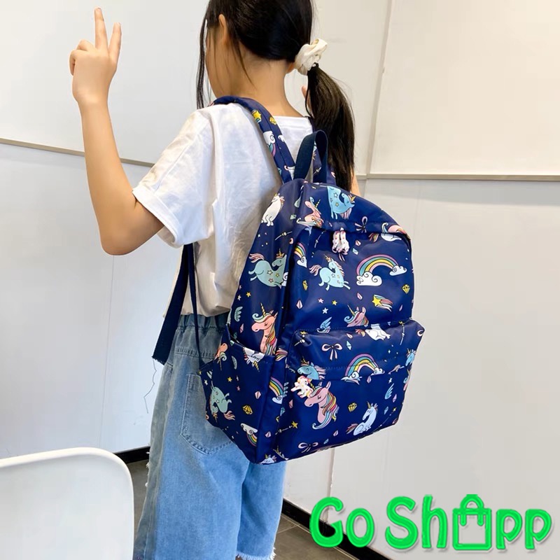 Tas Ransel Backpack Wanita Import Premium High Quality Karakter Unicorn Lucu Terbaru Kekinian - Tas Sekolah Anak Perempuan Fashion Korea BK24