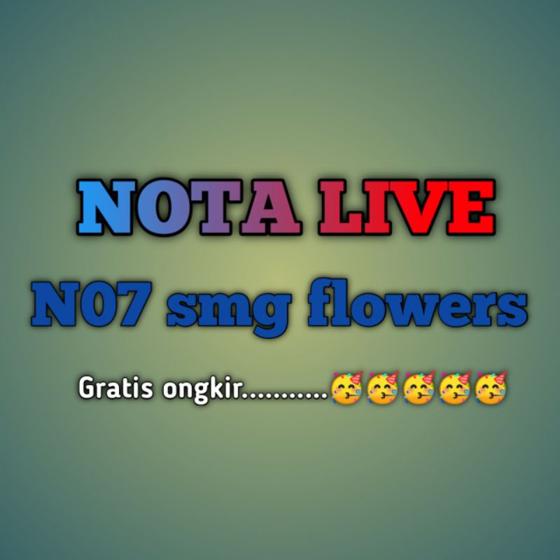 nota live tanaman hias