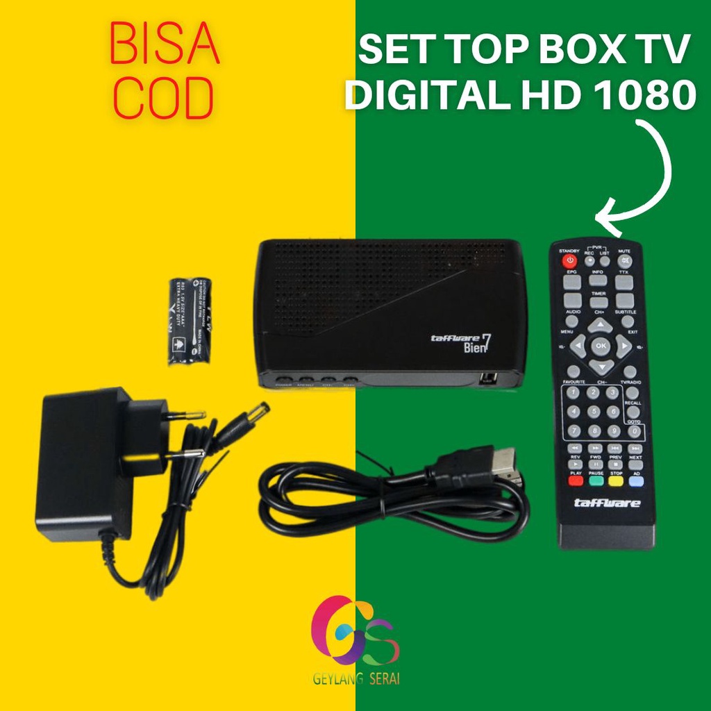 Set Top Box TV Tabung Digital Satelite Tuner STB Alat Siaran Televisi - Receiver Antena Anten Topbox