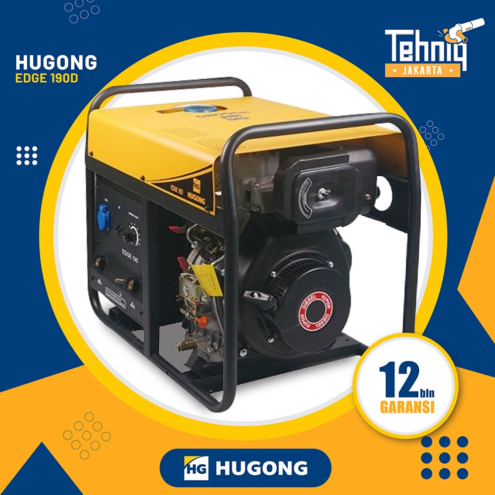 MESIN LAS GENSET WELDING GENERATOR HUGONG EDGE 190D (Diesel)