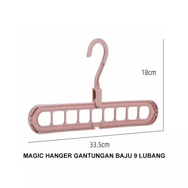 MAGIC HANGER INSTAN 9 IN 1 / GANTUNGAN BAJU AJAIB /GANTUNGAN 9 IN 1