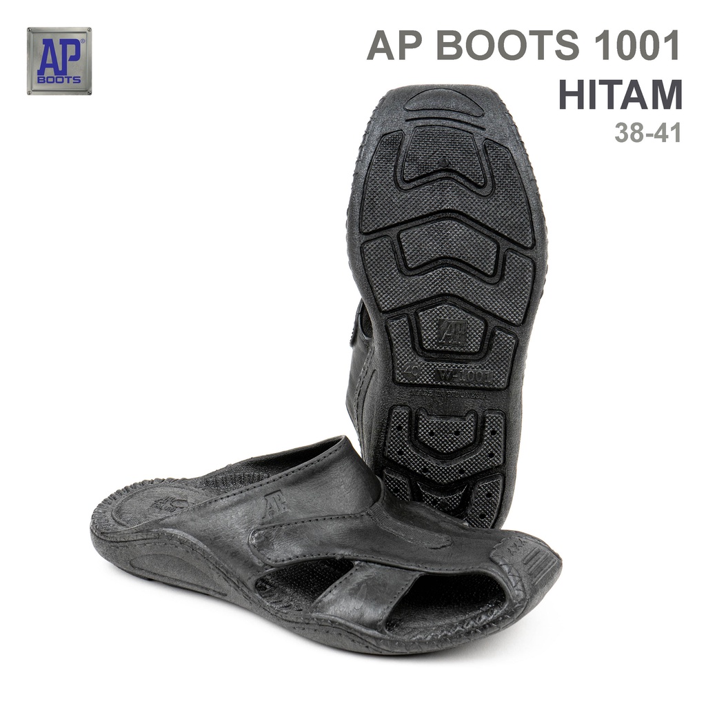 AP BOOTS 1001 HITAM - SANDAL SELOP