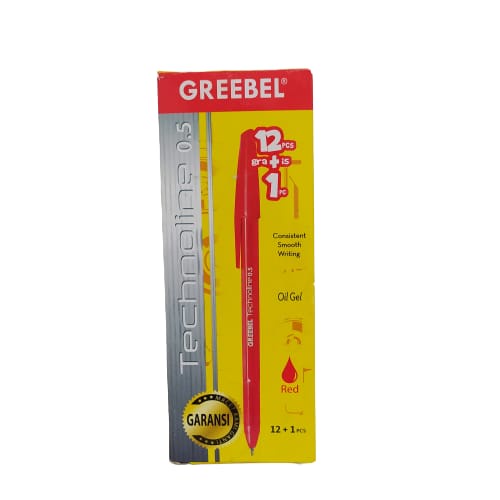 

Gramedia Medan - GREEBEL BALLPEN TECHNOLINE 0.5 RED (12+1) CRD