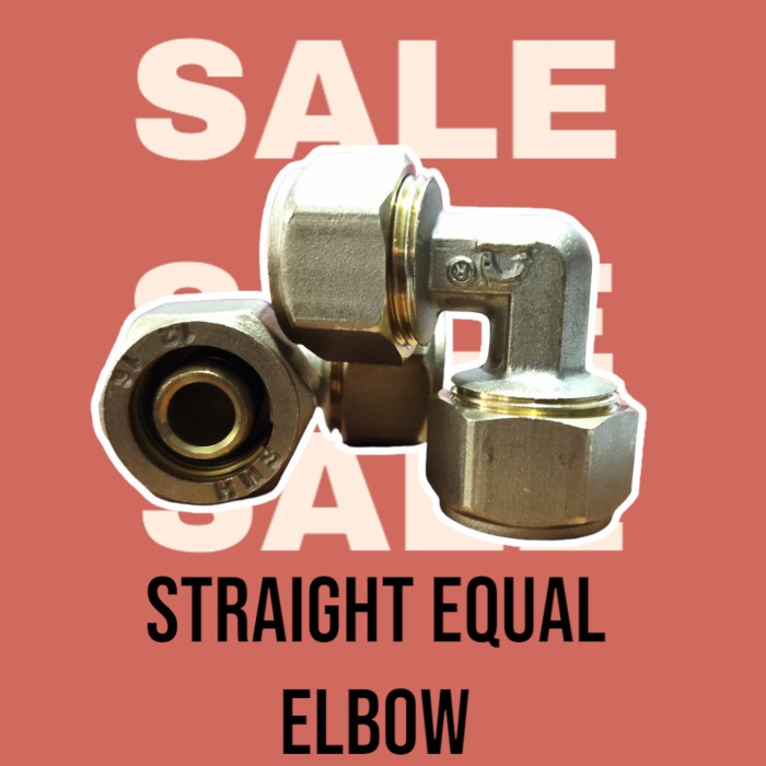 STRAIGHT EQUAL ELBOW 1/2 Inch Pipa Air Panas Knee Sambungan Knee