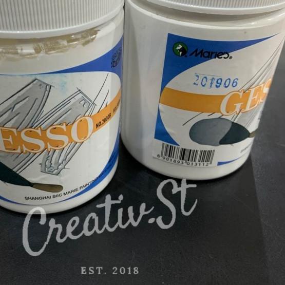 

Maries Gesso White / Black 500 ml - Black Gesso