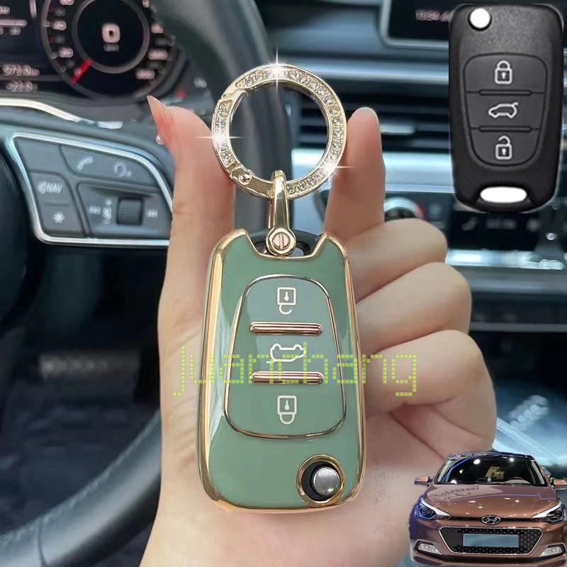 Casing Kunci Mobil Model Flip Bahan TPU Untuk Hyundai i20 I30 Ix20 ix35 KIA Rio 3 Soulma Ceed K2 Cerato Sportage Ix20 ix35