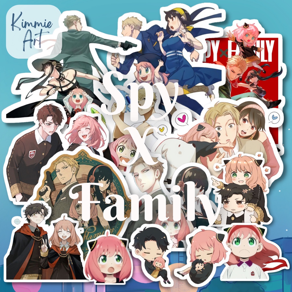 

Stiker Anime Spy X Family| Loid Forger| Anya Forger Ukuran A6