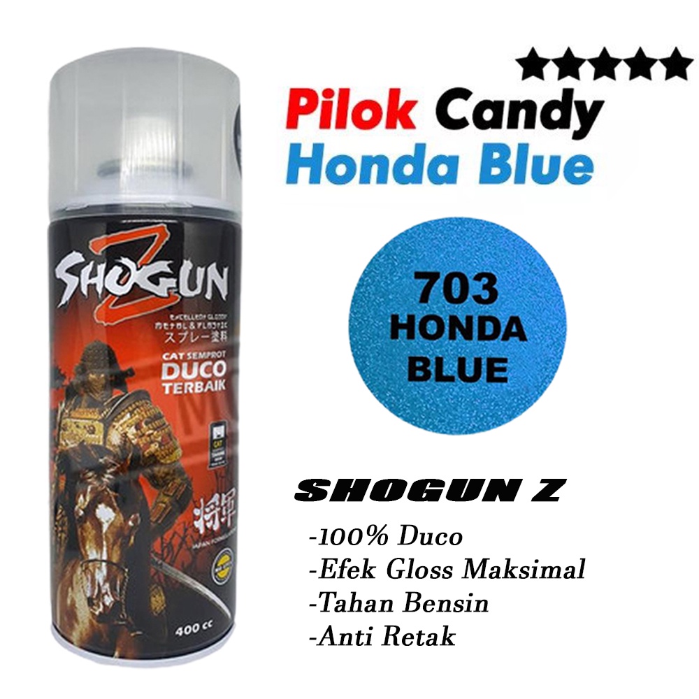 Bisa Cod!!!Cat semprot Shogun Z Honda Blue 703 - candytone - cat motor - pilok