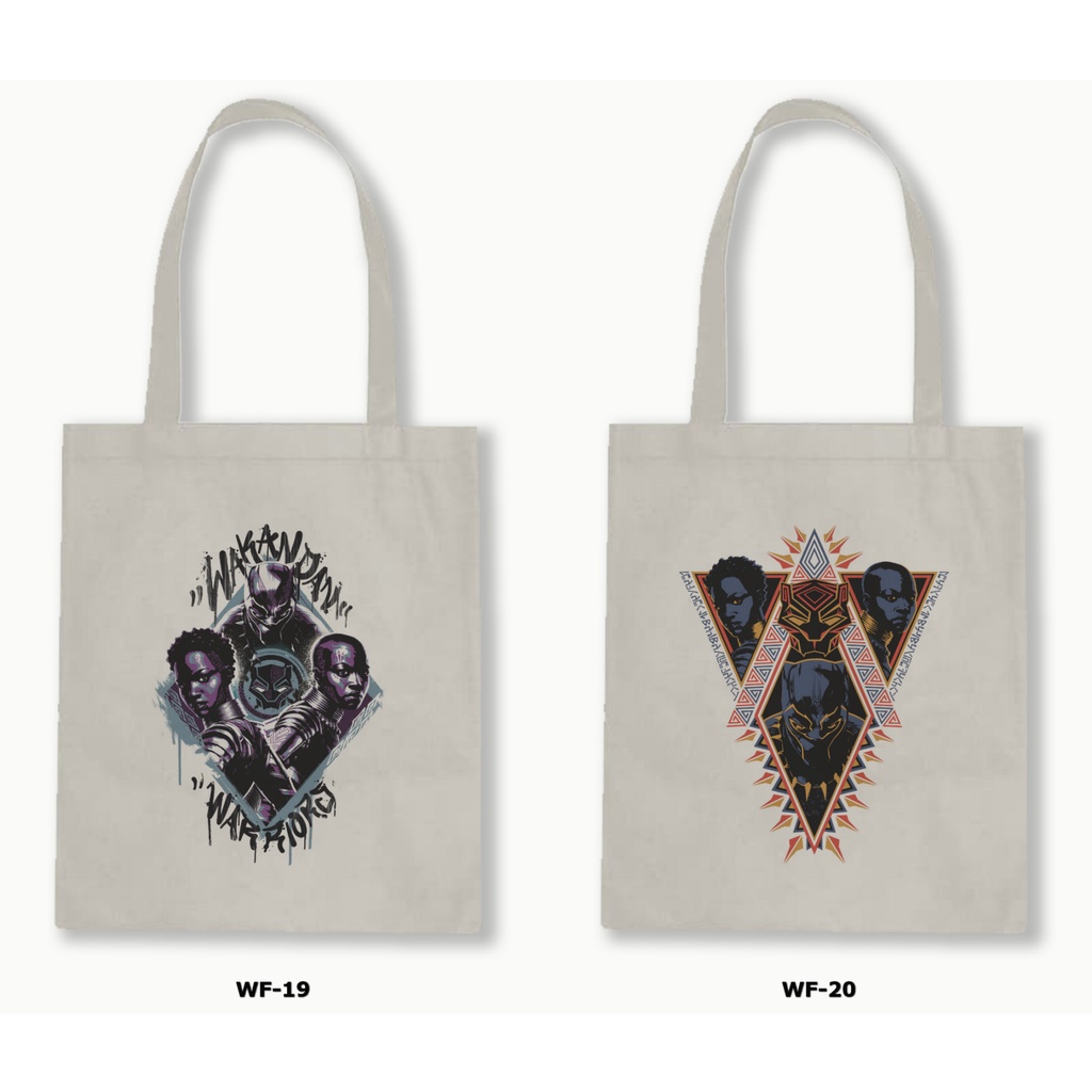 TOTE BAG BLACU  - WAKANDA FOREVER / BLACK PANTHER / MARVEL 1