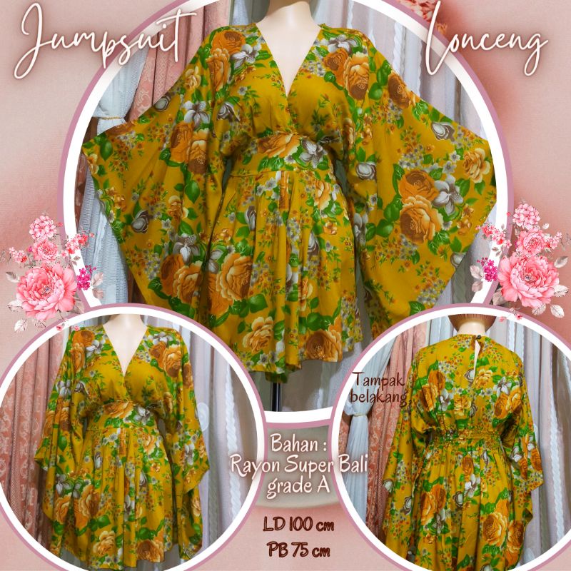 Jumpsuit Lonceng //Jumpsuit celana pendek //Jumpsuit Luna Bali //Jumpsuit Bali