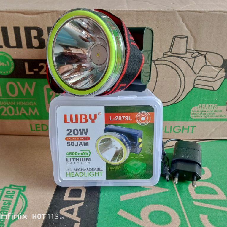 TREND Luby Senter Kepala Headlamp 45 Watt 10000 mAh L- 2868&20 Watt ☃ 848