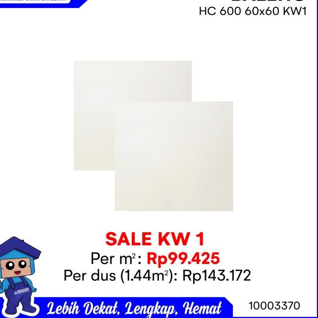 GRANITE GRANIT TILE LANTAI DINDING BALENO HC 600 HC600 60X60 1.44M KW1