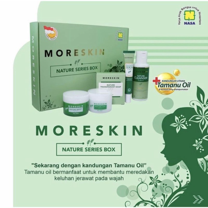 Moreskin Nature Series Box Original Nasa Paket Kecantikan