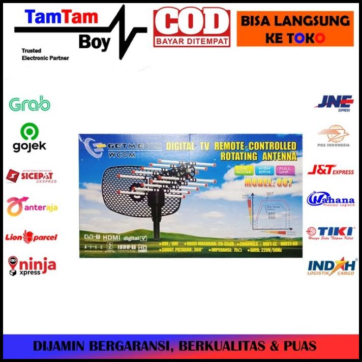 Antena Tv Uhf Outdoor Digital Remote Control Gerak Getmecom Wcom 007