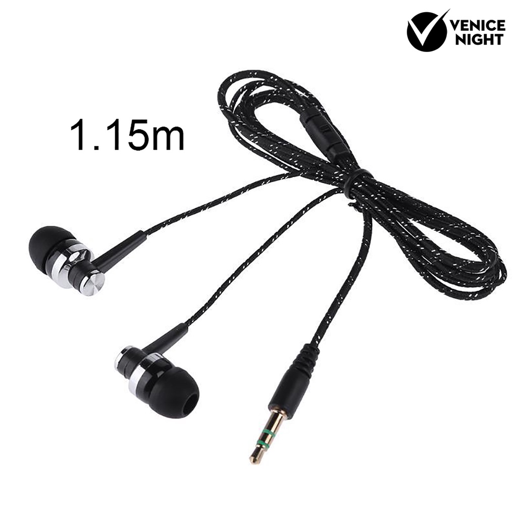 (VNEP) (Berkabel) Earbud Headset Olahraga Plastik Stereo Bass Berat untuk Berjalan