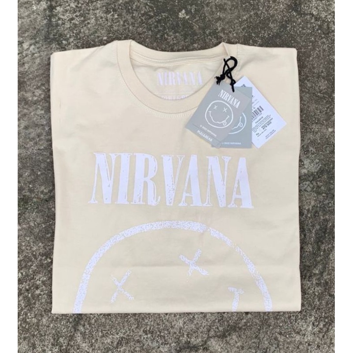Tshirt Pull&Bear Collabs Nirvana / Monalisa / ACDC / Ramones New