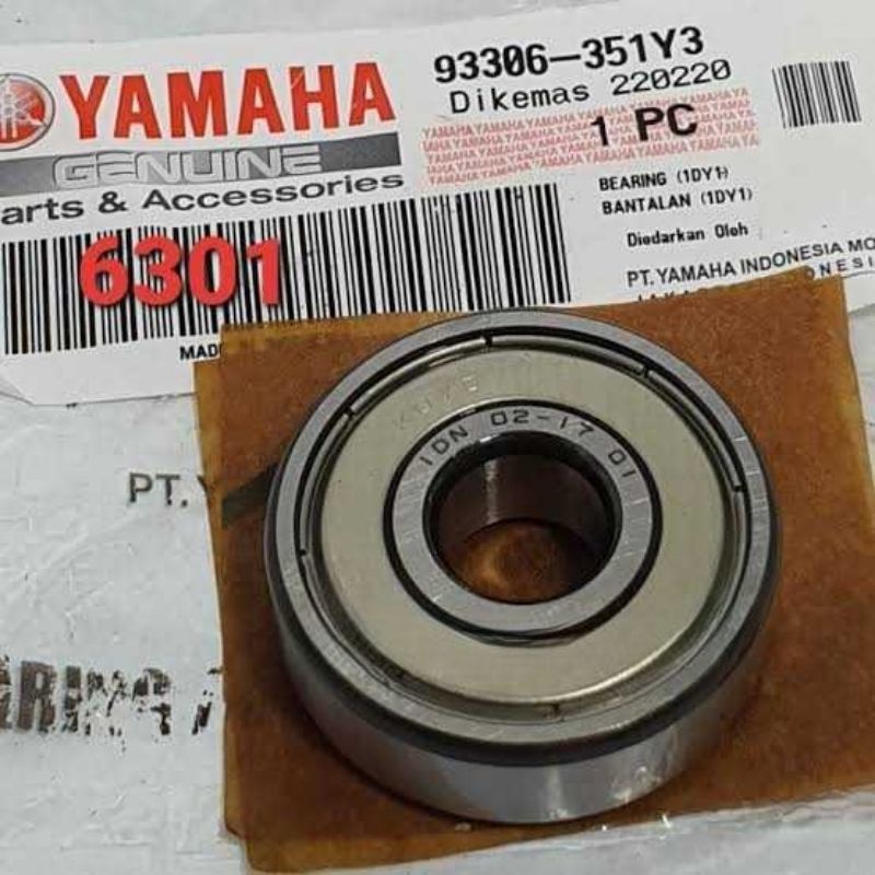 BEARING 6301 RODA BELAKANG ASLI YAMAHA 93306-351Y3