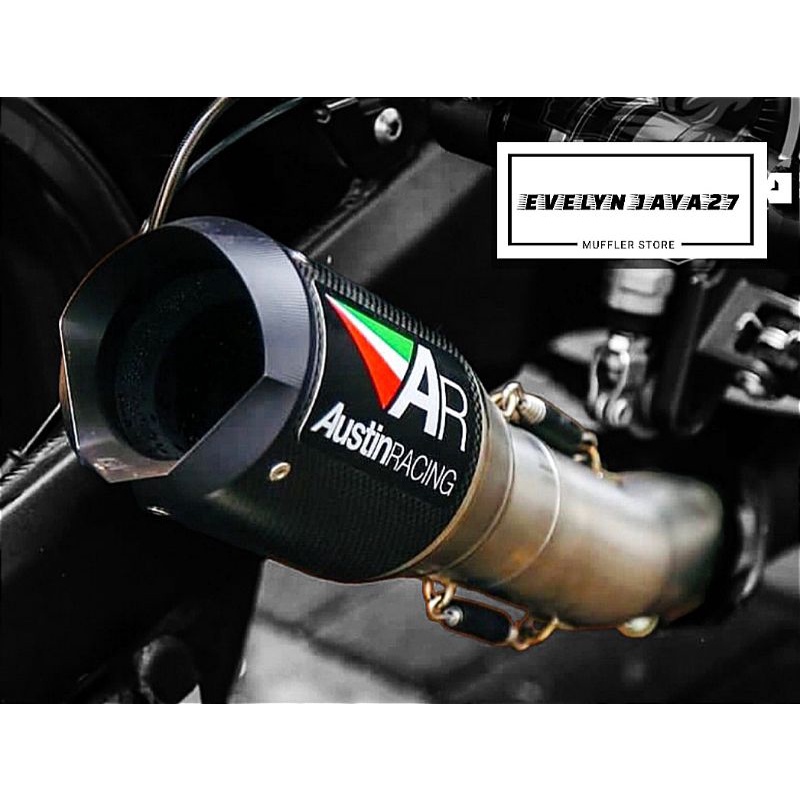 KNALPOT AUSTIN RACING GP1R IMPORT SLIP ON NINJA 250 FI NEW Z50 R25 MT25 CBR150R CBR 250RR
