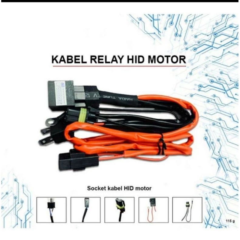 Kabel Relay Set HID BI-LED Motor H4/H6