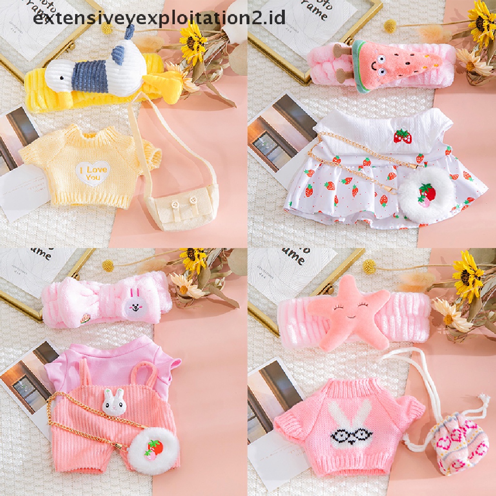 Mainan Pakaian Boneka Bebek Bahan Plush Ukuran 30cm Untuk Aksesoris Rambut