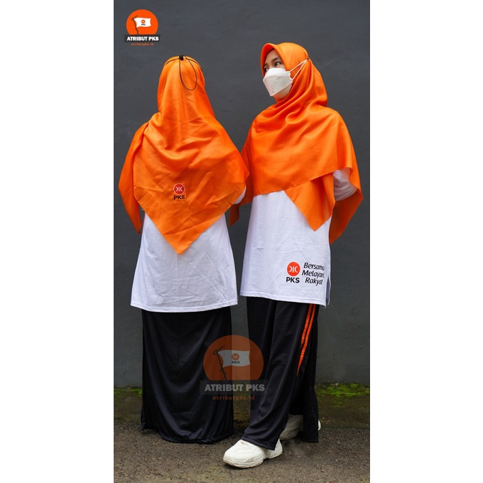 Kaos Muslimah PKS Baju Akhwat Logo Terbaru Atribut PK Sejahtera