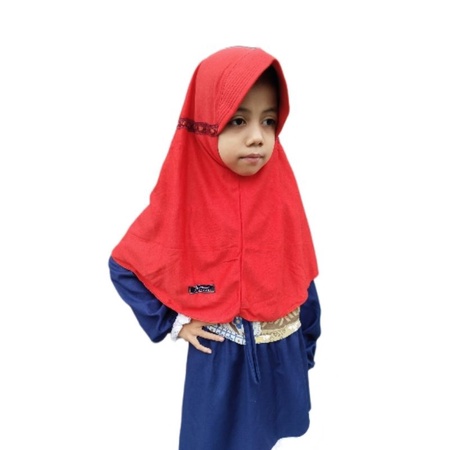 Jilbab Serut anak/Jilbab instan anak serut/jilbab Anak Tk