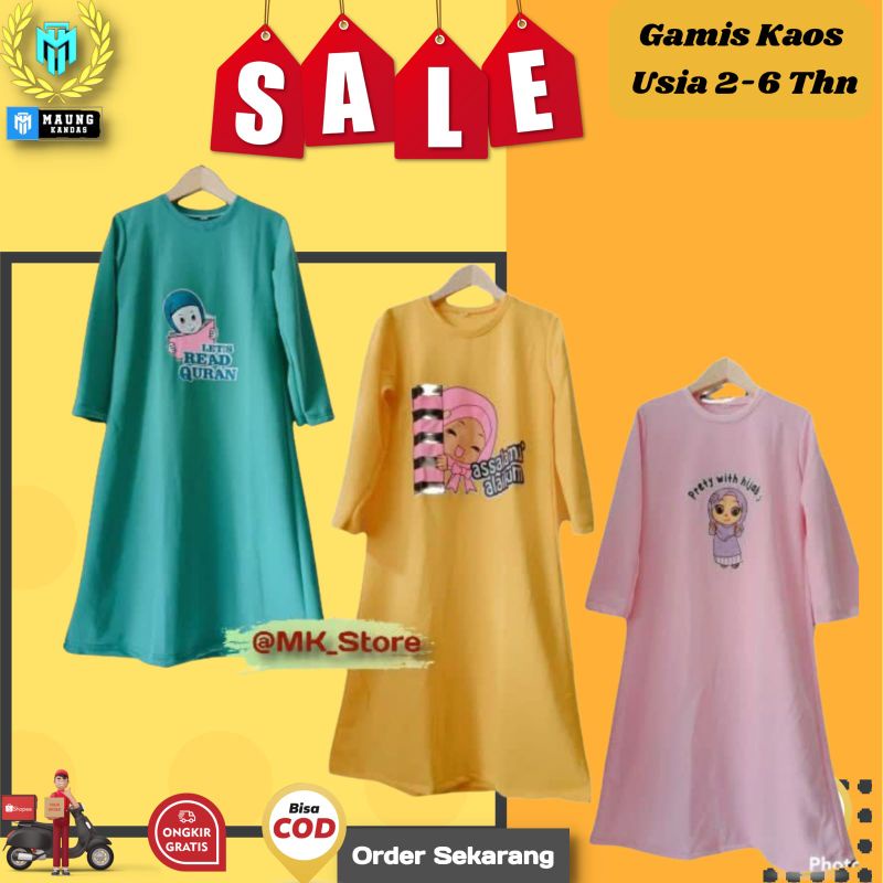 GAMIS ANAK 2-6 TAHUN BAJU MUSLIM