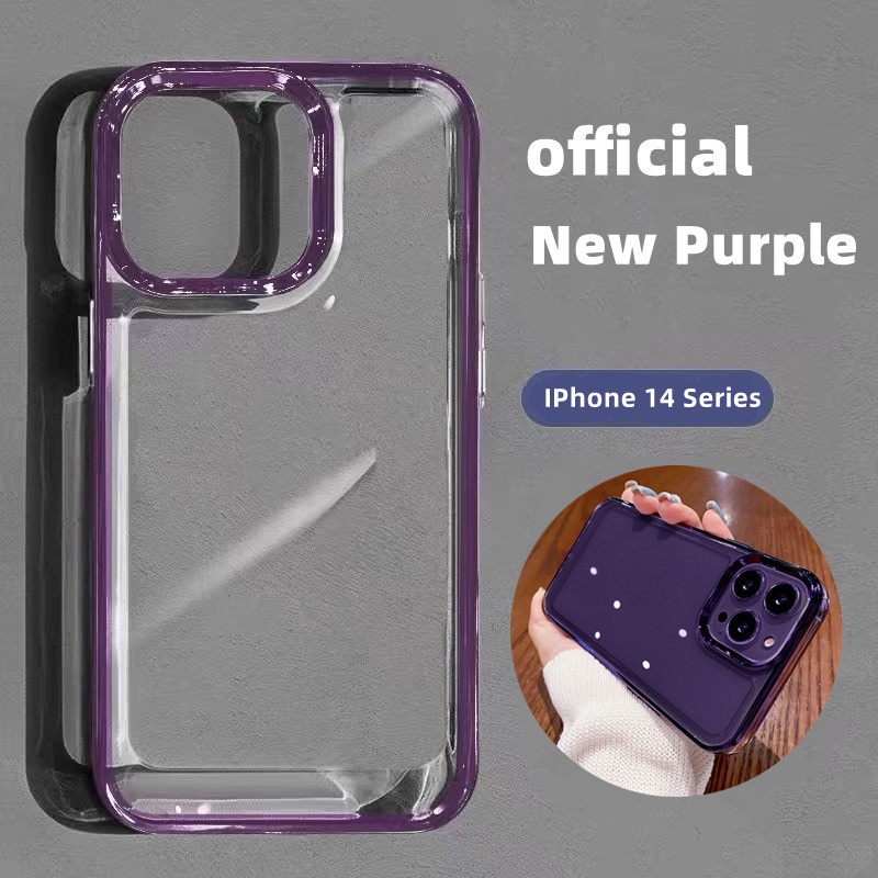 shockproof  Case Pelindung Bahan Akrilik Transparan Tahan Banting Untuk iphone 14 pro max 13 12 11 pro max XR bening case acrylic iphone 14 promax casing