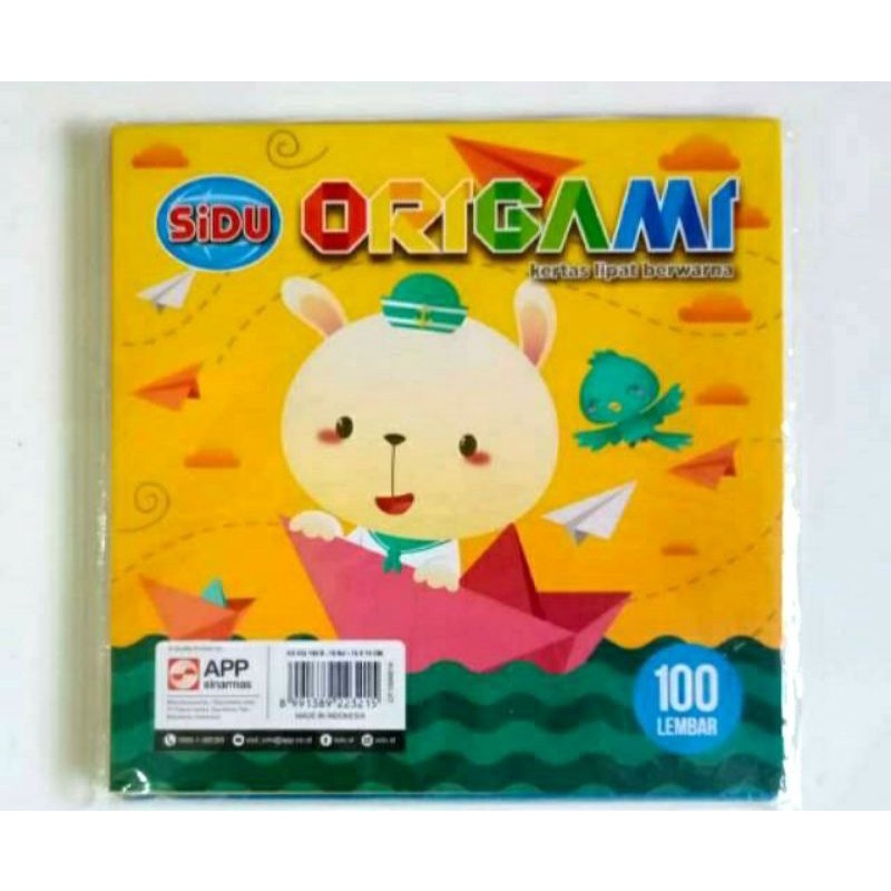 

SiDU ORIGAMI Kertas Lipat Berwarna Isi 100 Lembar/Pack
