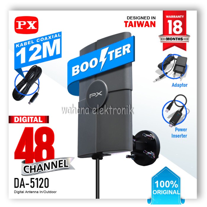 ANTENA TV Digital Set Top Box Indoor/outdoor PX DA-5120 - ORIGINAL