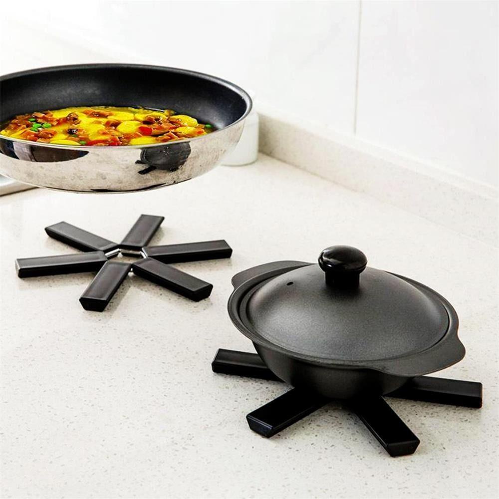 Solighter Tatakan Kaki Tiga Silikon Lipat Desain Baru Portable Untuk Dapur Isolasi Mat Foldable Silicone Trivet Mat