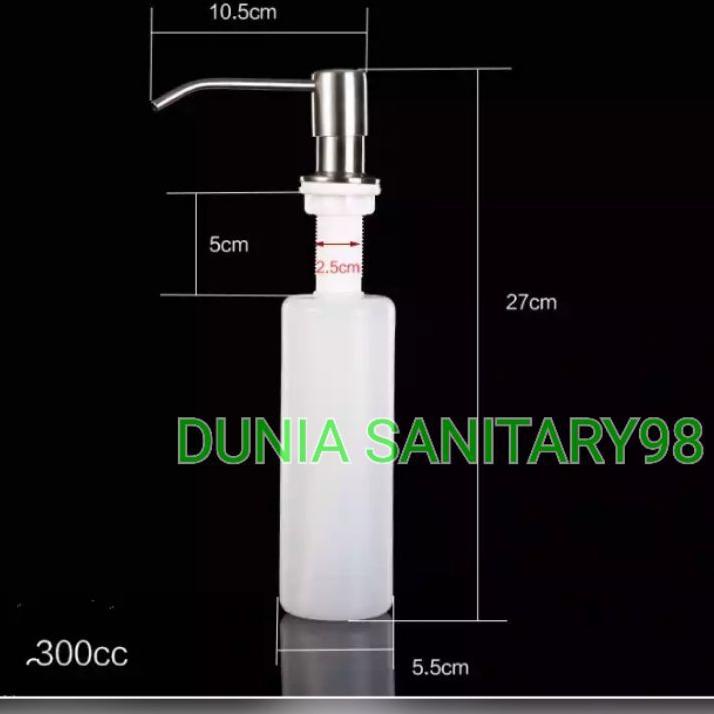 Booming Soap dispenser Wastafel Kitchen sink Tempat sabun Bak cuci piring kepala stainless Gold Blac