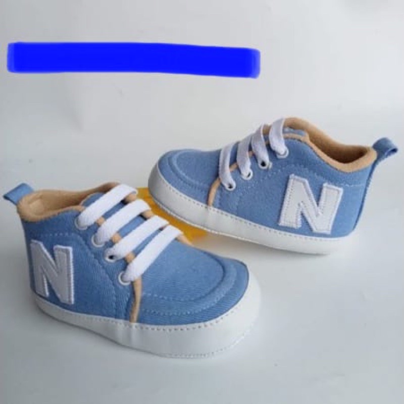 Sepatu Anak “N” Sepatu Prewalker Bayi Belajar Jalan Merangkak