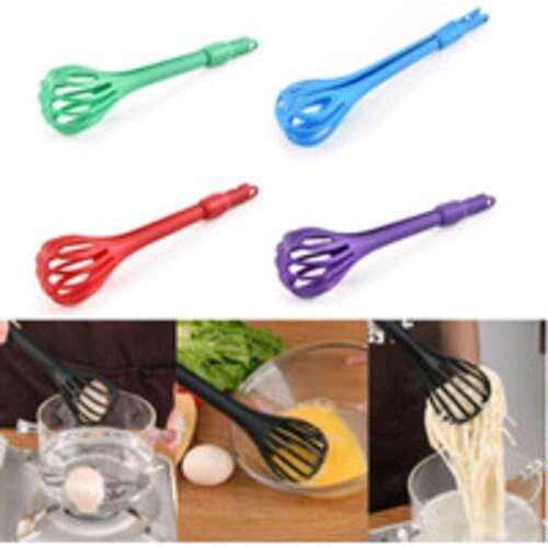 【GOGOMART】Pengocok Telur Pencapit Makanan / Whisk Egg Beater 2in1 - PJ03