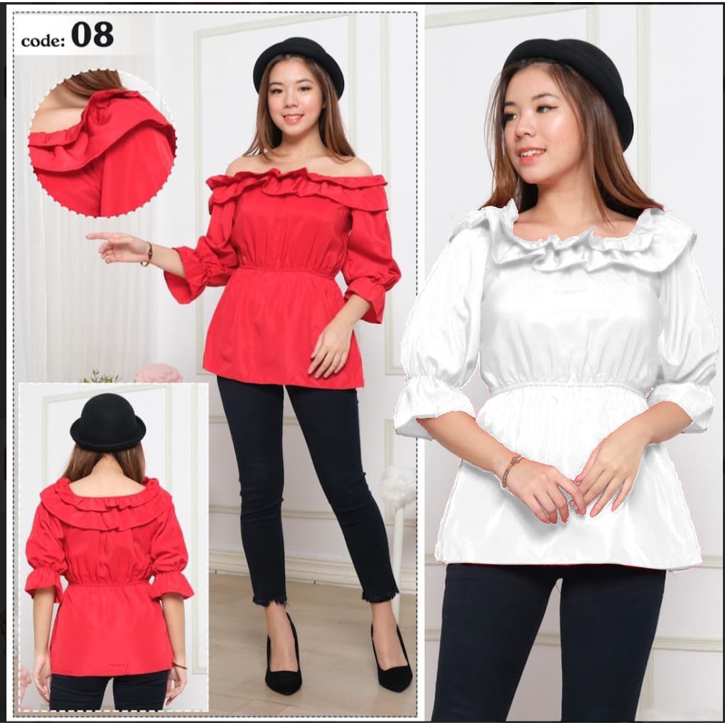 INV - BLOUSE CHELSEA KOREAN LOOK / BLOUSE WANITA / TERBARU / KARET SMOK / TERMURAH