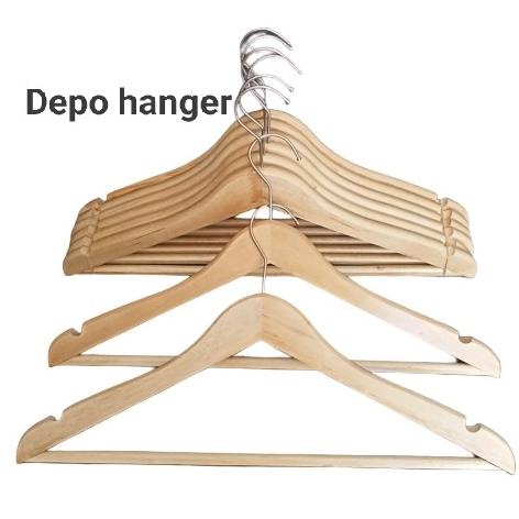 Hanger kayu palang/Gantungan baju kayu palang