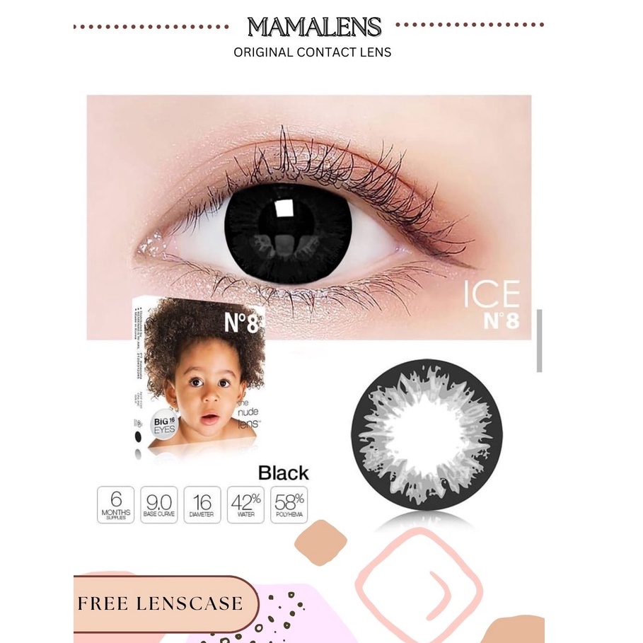 SOFTLENS ICE N8 COLOR MINUS 3.25 s/d 6.00 - FREE LENSCASE - MAMALENS