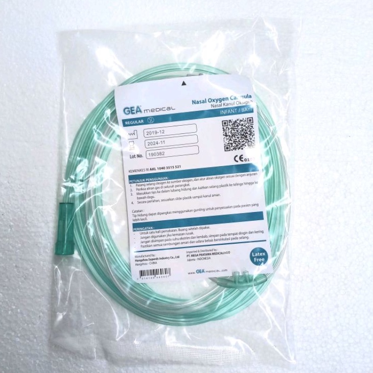 Nasal Oksigen Cannula Selang Oksigen Nasal Oksigen Dewasa Selang Oksigen Bayi Selang Oksigen Anak