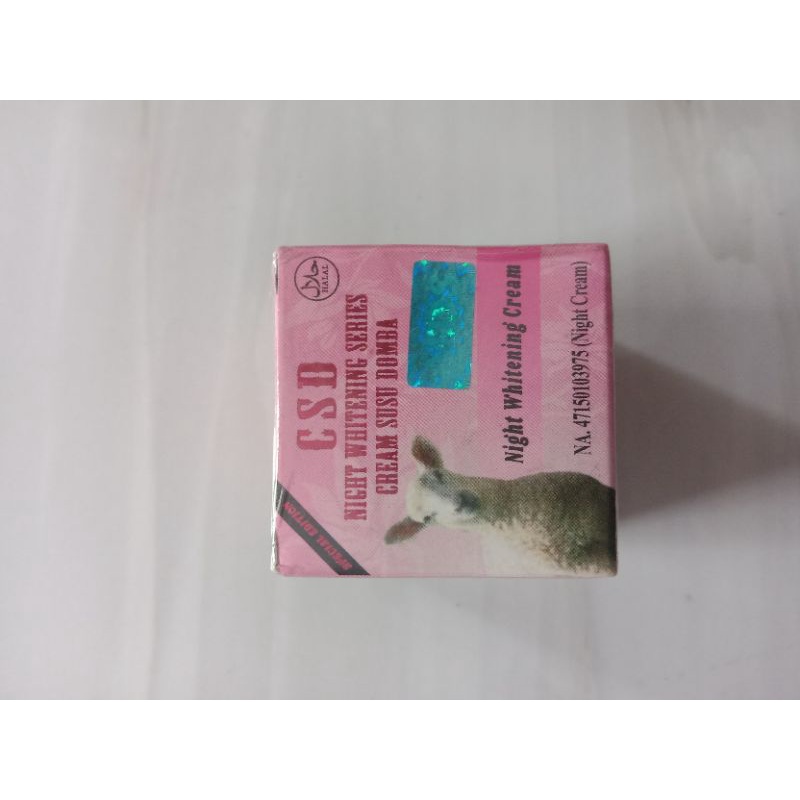 Night whitening cream susu domba