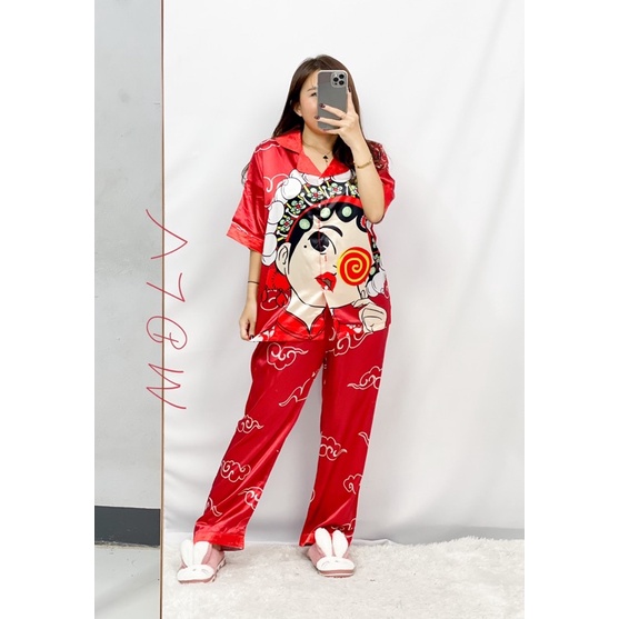 MDLV ~ 0453# CNY Opera Pajamas Set Imlek Import